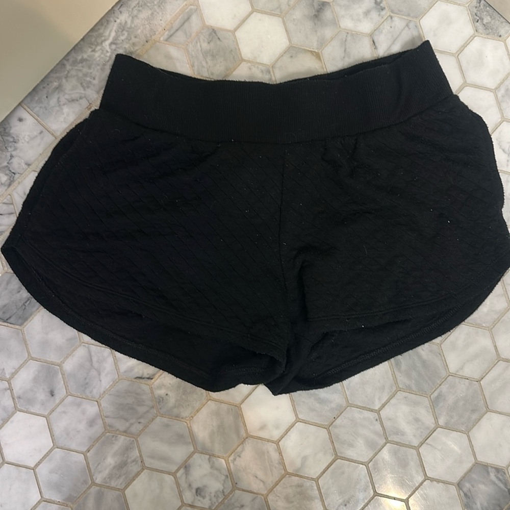Black pajama shorts